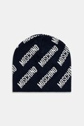 Čepice s vlnou Moschino tmavomodrá barva, M5859 60112