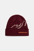 Peak Performance czapka z dodatkiem wełny kolor bordowy G79880
