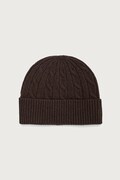 Gant шапка от вълна кафява 4910058