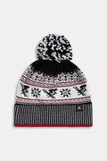 Eisbar czapka z pomponem z wełną merino Retroski Pompon MÜ szara E31016