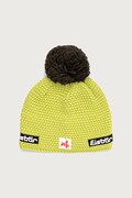 Eisbar czapka beanie z wełną merino Jamie Pompon MÜ SA zielona E33171