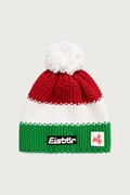 Eisbar czapka z pomponem z wełną merino Star Pompon MÜ SA zielona E33172