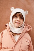 Liewood kominiarka bawełniana Hanibal Balaclava kolor beżowy LW20101