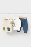 Комплект для немовлят Mayoral Newborn 3-pack колір синій 2640