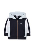 BOSS felpa neonato/a colore blu navy con cappuccio J52447