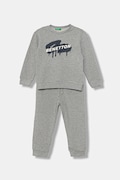 Дитячий бавовняний спортивний костюм United Colors of Benetton колір сірий 3J68GK00S