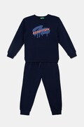 United Colors of Benetton dres bawełniany dziecięcy kolor granatowy 3J68GK00S