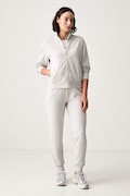 EA7 Emporio Armani спортен комплект анцуг дамски от памук с еластан сив AF13135.7W000463