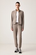 EA7 Emporio Armani σετ φόρμας γυναικείο βαμβακερό με ελαστάν καφέ AF13135.7W000463