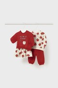 Mayoral Newborn compleu bebe 4-pack culoarea rosu, 2630