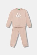 Παιδική βαμβακερή αθλητική φόρμα United Colors of Benetton χρώμα: ροζ, 3J68GK00S
