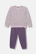 Дитячий бавовняний спортивний костюм United Colors of Benetton 2-pack колір фіолетовий 3YWXGK00R