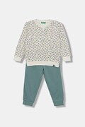 United Colors of Benetton dres bawełniany dziecięcy 2-pack kolor turkusowy 3YWXGK00R