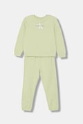 Dětská tepláková souprava Calvin Klein Jeans zelená barva, IN0IN00017
