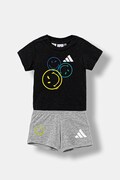 Dětská bavlněná souprava adidas černá barva, JN2154