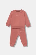 Marni dres bawełniany niemowlęcy MS1B-SET OVERALLS 2-pack kolor różowy M01607