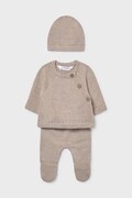 Mayoral Newborn komplet bawełniany niemowlęcy kolor beżowy 9981