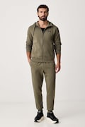 EA7 Emporio Armani komplet dresowy męski z bawełną zielony PJVTZ.8NPV68