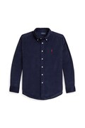 Παιδικό βαμβακερό πουκάμισο Polo Ralph Lauren χρώμα: ναυτικό μπλε, 323878888500