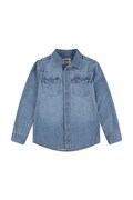 Levi's košeľa detská rifľová NEW BARSTOW WESTERN SHIRT modrá 8EL534