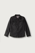 Levi's košeľa detská rifľová NEW BARSTOW WESTERN SHIRT sivá 8EL534