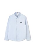 Παιδικό βαμβακερό πουκάμισο BOSS χρώμα: μπλε, J52675