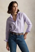 Polo Ralph Lauren πουκάμισο γυναικείο βαμβακερό μωβ απλό 211A92177