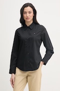 Tommy Hilfiger koszula damska bawełniana z elastanem czarna WW0WW47169