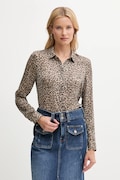 Πουκάμισο Guess CLOUIS χρώμα: μπεζ, W5YH0X WDW82