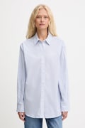 Βαμβακερό πουκάμισο Guess LAURIANE χρώμα: μπλε, W5YH47 WHD10