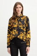 Versace Jeans Couture koszula damska kolor czarny regular z kołnierzykiem klasycznym 79HAL201 NS671