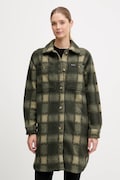 Columbia geacă cu aspect de cămașă Wildest Venture culoarea verde, de tranzitie, 2136171