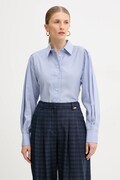 Marella koszula damska kolor niebieski regular z kołnierzykiem klasycznym 2523116022200