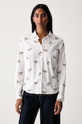 Barbour koszula damska bawełniana z elastanem BRAMBLES biała LSH1644