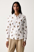 Barbour koszula damska bawełniana z elastanem BRAMBLES biała LSH1644