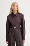 Srajca z volno ISABELLE BLANCHE ženska, bordo barva, IS25FW-C037-T002