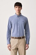 Polo Ralph Lauren koszula męska bawełniana niebieska w kratkę 710929347