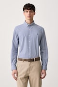 Polo Ralph Lauren koszula męska bawełniana niebieska w kratkę 710929347