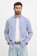 Tommy Hilfiger koszula bawełniana męska kolor fioletowy regular z kołnierzykiem button-down MW0MW39451
