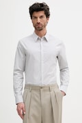 Calvin Klein košeľa pánska bavlnená s elastanom biela s pásikavým vzorom LV040BM108