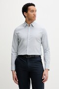 Calvin Klein košeľa pánska bavlnená s elastanom zelená s pásikavým vzorom LV040BM108