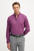 Calvin Klein Jeans koszula męska kolor fioletowy regular z kołnierzykiem button-down LV140EM125