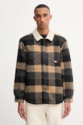 Πουκάμισο μπουφάν Tommy Jeans χρώμα: μαύρο, DM0DM22010