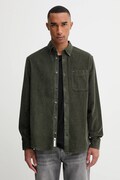 Tommy Jeans koszula sztruksowa męska kolor zielony regular DM0DM22021