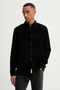 Tommy Jeans koszula sztruksowa męska kolor czarny regular DM0DM22021