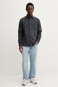 Бавовняна сорочка Tommy Jeans колір чорний regular класичний комір DM0DM22023