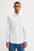 United Colors of Benetton cămașă culoarea alb, cu guler clasic, regular, 551MUQ049