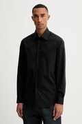 United Colors of Benetton cămașă culoarea negru, cu guler clasic, regular, 551MUQ049