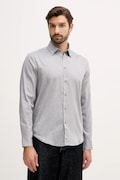 Košile Sisley pánská, šedá barva, regular, s klasickým límcem, 5EY3SQ049
