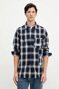 Armani Exchange koszula bawełniana męska kolor granatowy regular z kołnierzykiem klasycznym XM001149 AF16626